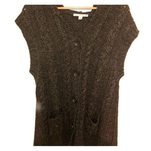 Button Down Hooded Knit Jumper